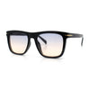 Oversized Large Horn Rim Dimensional Thick Plastic Rectangle Sunglasses
