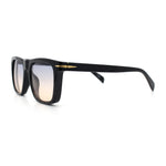 Oversized Large Horn Rim Dimensional Thick Plastic Rectangle Sunglasses