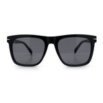 Oversized Large Horn Rim Dimensional Thick Plastic Rectangle Sunglasses