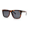 Oversized Large Horn Rim Dimensional Thick Plastic Rectangle Sunglasses