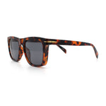 Oversized Large Horn Rim Dimensional Thick Plastic Rectangle Sunglasses