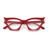 Womens Rich Golden Age Opulent Gothic Cat Eye Clear Lens Plastic Eyeglasses