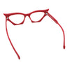 Womens Rich Golden Age Opulent Gothic Cat Eye Clear Lens Plastic Eyeglasses