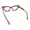 Womens Rich Golden Age Opulent Gothic Cat Eye Clear Lens Plastic Eyeglasses