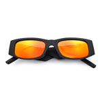 Kush Graffiti Logo Mens Narrow Rectangle Thick Temple Gangster Sunglasses