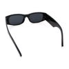 Kush Graffiti Logo Mens Narrow Rectangle Thick Temple Gangster Sunglasses