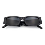 Kush Graffiti Logo Mens Narrow Rectangle Thick Temple Gangster Sunglasses
