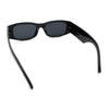 Kush Graffiti Logo Mens Narrow Rectangle Thick Temple Gangster Sunglasses
