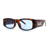 Kush Graffiti Logo Mens Narrow Rectangle Thick Temple Gangster Sunglasses