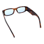 Kush Graffiti Logo Mens Narrow Rectangle Thick Temple Gangster Sunglasses