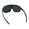 Mens Geometric Oversized Shield Sport Plastic Wrap Riding Sunglasses