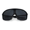 Mens Geometric Oversized Shield Sport Plastic Wrap Riding Sunglasses