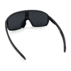 Mens Geometric Oversized Shield Sport Plastic Wrap Riding Sunglasses