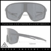 Mens Geometric Oversized Shield Sport Plastic Wrap Riding Sunglasses