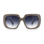 Womens Thick Rectangle Star Stud Jewel Trim Arm Diva Sunglasses