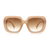 Womens Thick Rectangle Star Stud Jewel Trim Arm Diva Sunglasses