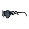 Womens Star Stud Jewel Trim Arm Mod Cat Eye Plastic Fashion Diva Sunglasses