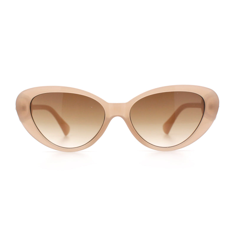 Womens Star Stud Jewel Trim Arm Mod Cat Eye Plastic Fashion Diva Sunglasses