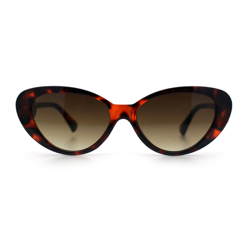 Womens Star Stud Jewel Trim Arm Mod Cat Eye Plastic Fashion Diva Sunglasses