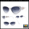 Womens Star Stud Jewel Trim Arm Mod Cat Eye Plastic Fashion Diva Sunglasses