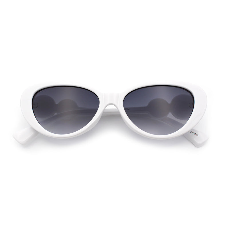 Womens Star Stud Jewel Trim Arm Mod Cat Eye Plastic Fashion Diva Sunglasses