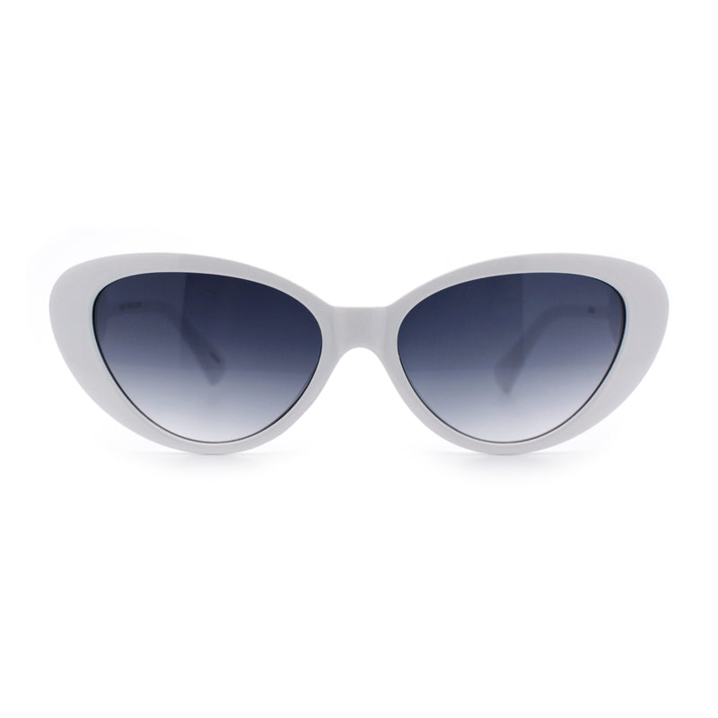 Womens Star Stud Jewel Trim Arm Mod Cat Eye Plastic Fashion Diva Sunglasses