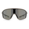 Mens Oversized Shield Color Mirror Sport Wrap Plastic MTB Rectangle Sunglasses