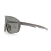 Mens Oversized Shield Color Mirror Sport Wrap Plastic MTB Rectangle Sunglasses