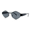 Hipster Diamond Shape Hustler Metal Rim Retro Fashion Sunglasses