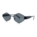 Hipster Diamond Shape Hustler Metal Rim Retro Fashion Sunglasses