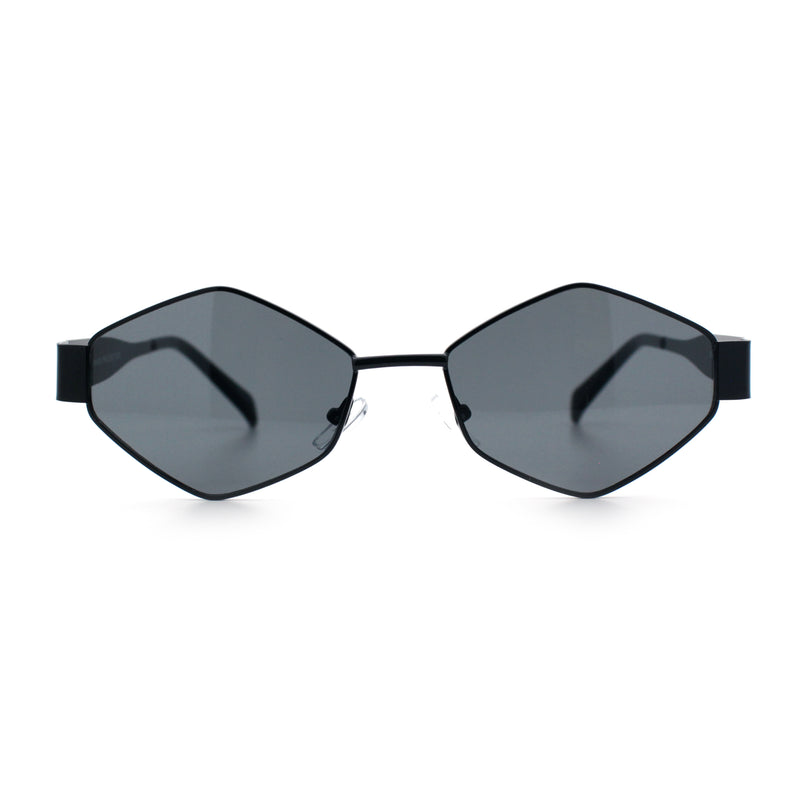 Hipster Diamond Shape Hustler Metal Rim Retro Fashion Sunglasses