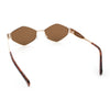Hipster Diamond Shape Hustler Metal Rim Retro Fashion Sunglasses