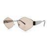 Hipster Diamond Shape Hustler Metal Rim Retro Fashion Sunglasses