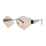Hipster Diamond Shape Hustler Metal Rim Retro Fashion Sunglasses