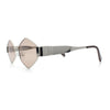 Hipster Diamond Shape Hustler Metal Rim Retro Fashion Sunglasses