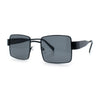 Hipster Rectangle Y2K Hustler Metal Rim Retro Fashion Sunglasses