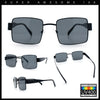 Hipster Rectangle Y2K Hustler Metal Rim Retro Fashion Sunglasses