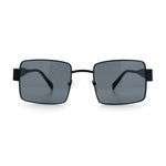 Hipster Rectangle Y2K Hustler Metal Rim Retro Fashion Sunglasses