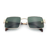 Hipster Rectangle Y2K Hustler Metal Rim Retro Fashion Sunglasses