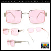 Hipster Rectangle Y2K Hustler Metal Rim Retro Fashion Sunglasses