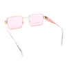 Hipster Rectangle Y2K Hustler Metal Rim Retro Fashion Sunglasses