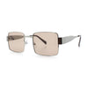 Hipster Rectangle Y2K Hustler Metal Rim Retro Fashion Sunglasses