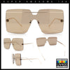 Womens Oversized Rimless Metal Bar Brow Line Designer Fashion Sunglasses