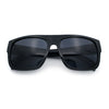 Kush Mens Flat Top Horn Rim Plastic All Black Gangster Shade Sunglasses
