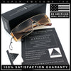 Y2K Side Visor Lens Narrow Rectangle Shield Metal Rim Sunglasses
