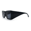 Womens Geometric Hexagon Thick Triangle Temple Mod Plastic Sunglasses