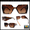 Womens Geometric Hexagon Thick Triangle Temple Mod Plastic Sunglasses