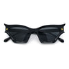 Womens Rich Gilded Age Opulent Gothic Cat Eye Plastic Fashion Sunglasses