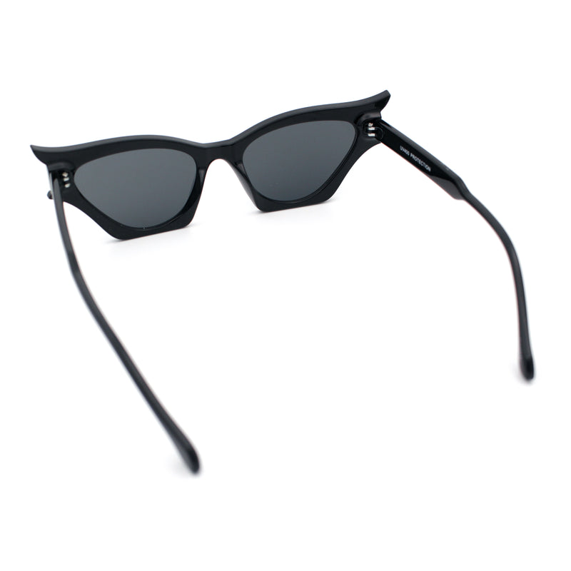 Womens Rich Gilded Age Opulent Gothic Cat Eye Plastic Fashion Sunglasses