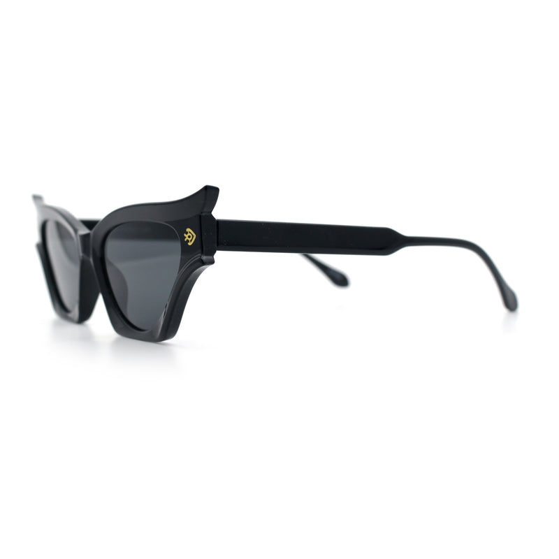 Womens Rich Gilded Age Opulent Gothic Cat Eye Plastic Fashion Sunglasses